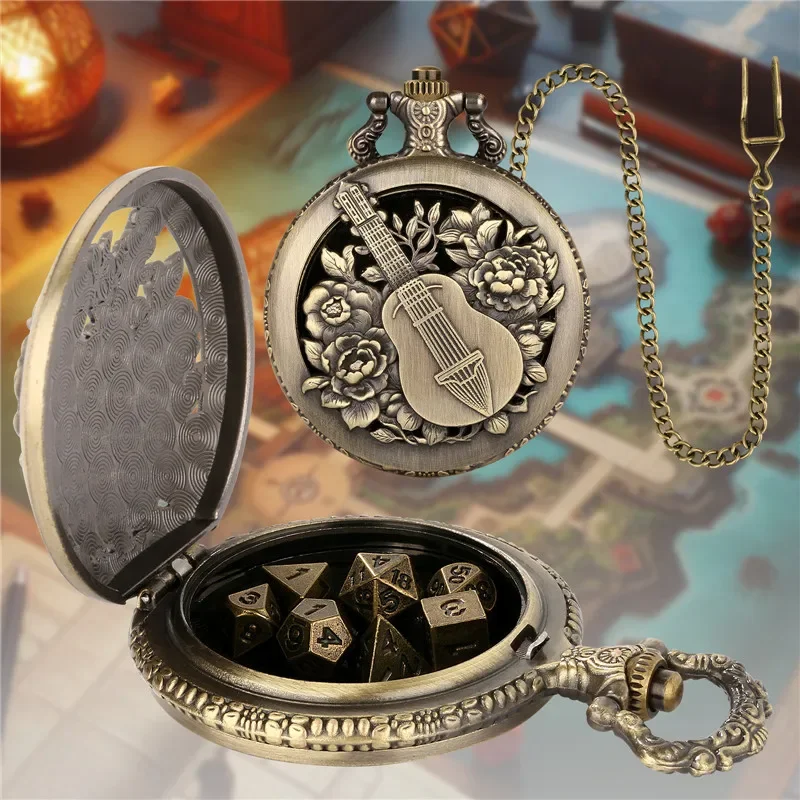 Retro Gaming Gifts - Retro 7 X Metalowe Kostki Wielościenne