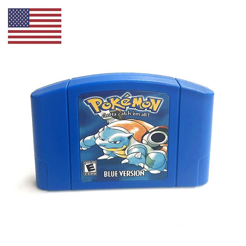 Retro Gaming Fun - Wersja USA NTSC Angielska Pokemon Blue