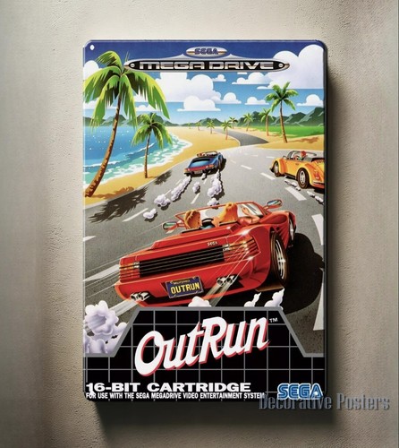 Retro Gaming Us - Outrun Mega Drive Retro Gra Wideo