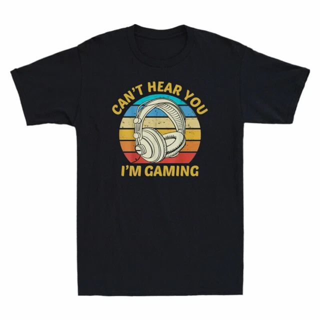 Retro Gaming Shirt - Koszulka I'm Gaming Cotton Funny Retro