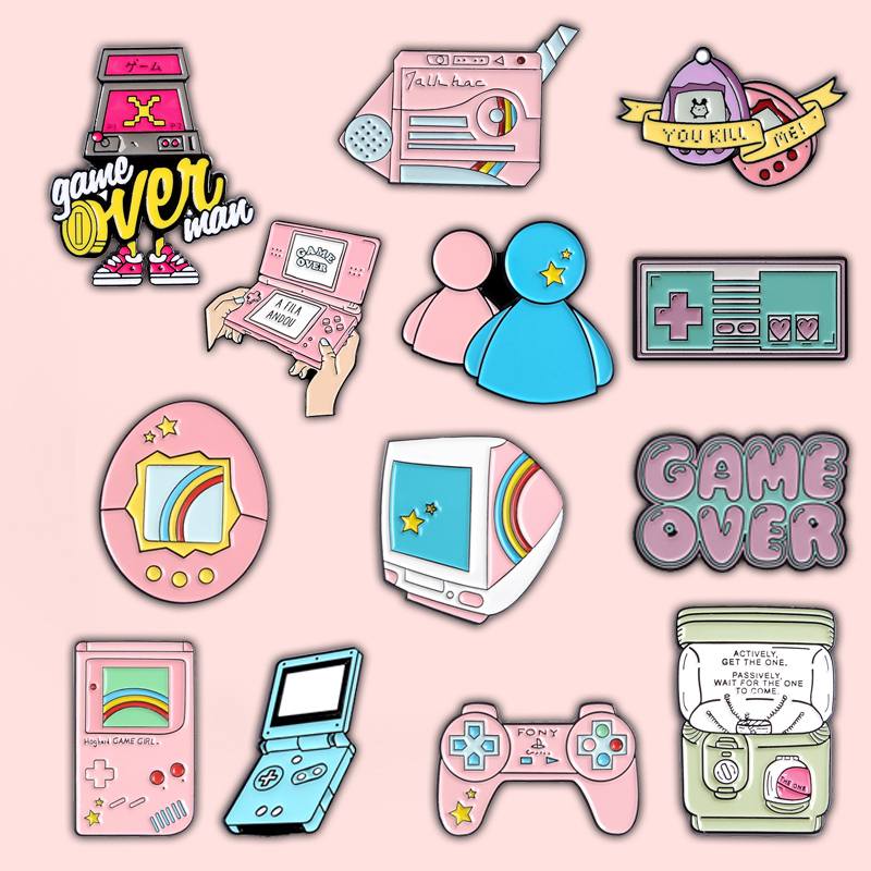 Retro Gaming Gifts - GRAJ! 80's 90's Game Enamel Pins