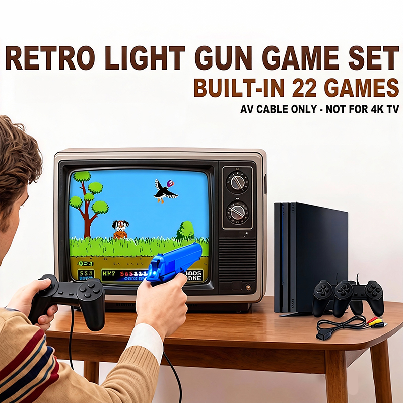 Retro Gaming Console Gun - Zestaw konsoli do gier w stylu