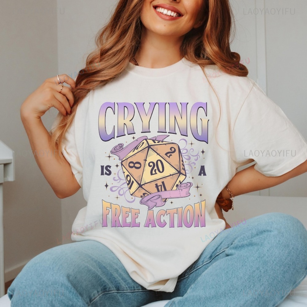 Śmieszna koszulka DnD: Płacząc – Retro Gaming Shirt recenzja i cena