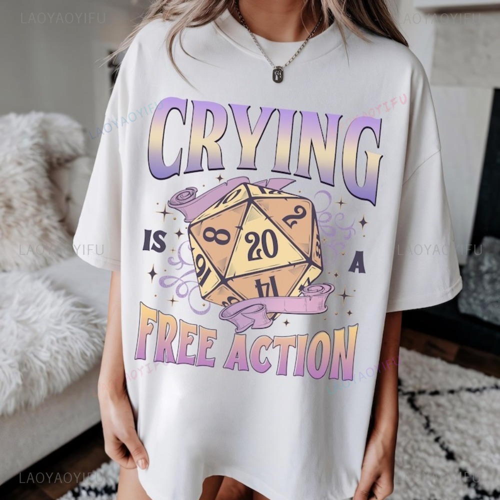 Śmieszna koszulka DnD: Płacząc – Retro Gaming Shirt recenzja i cena