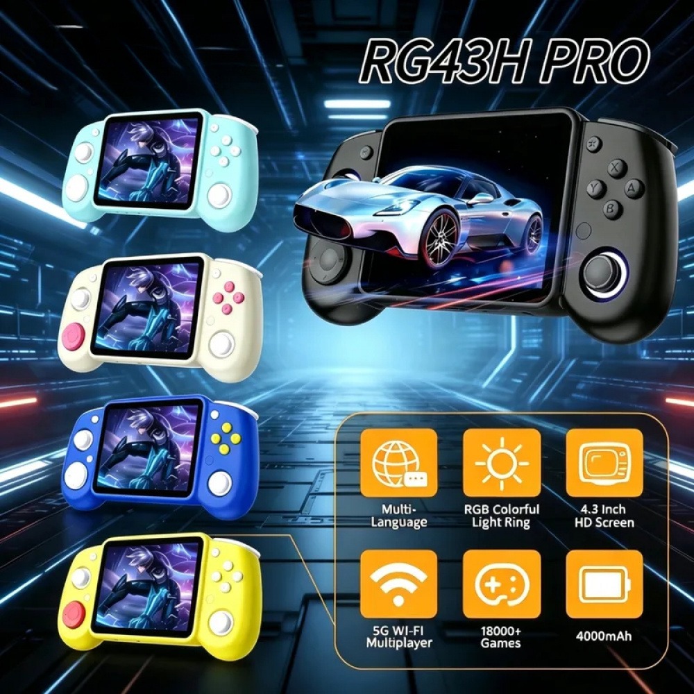 RG43H Pro Przenośna Retro Kons – Retro Gaming Unit recenzja i cena