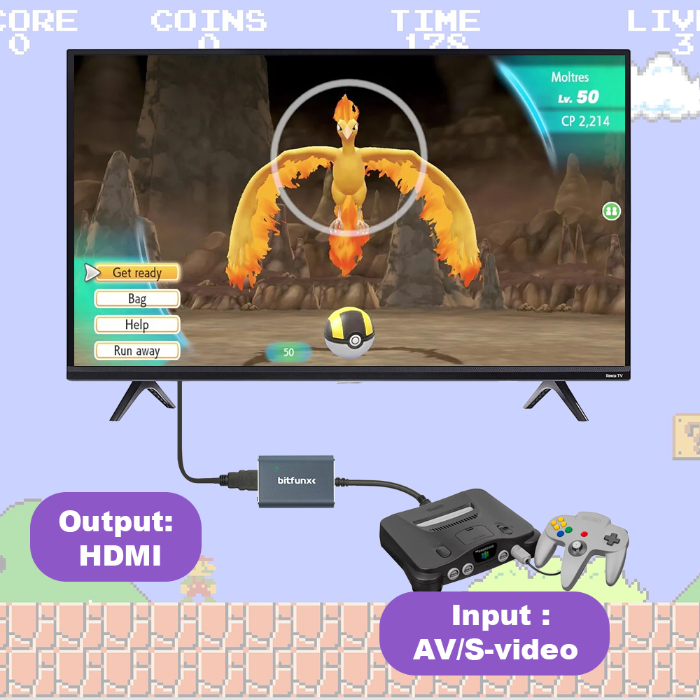 Bitfunx 720P Adapter S-Video / – Retro Gaming Theme recenzja i cena