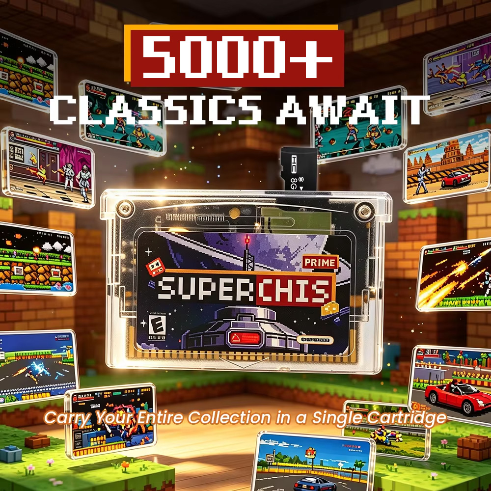 Karta z grami Retro Superchis  – Retro Gaming Fun recenzja i cena