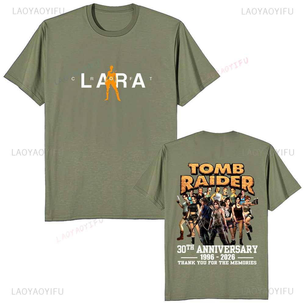 Koszulka unisex Tomb Raider z  – Retro Gaming Shirt recenzja i cena