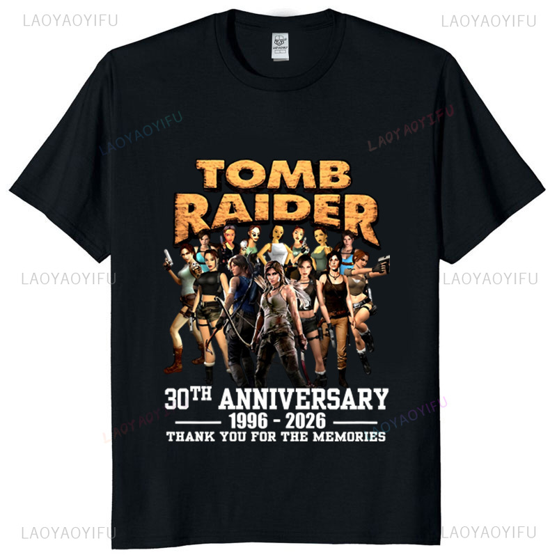 Koszulka unisex Tomb Raider z  – Retro Gaming Shirt recenzja i cena