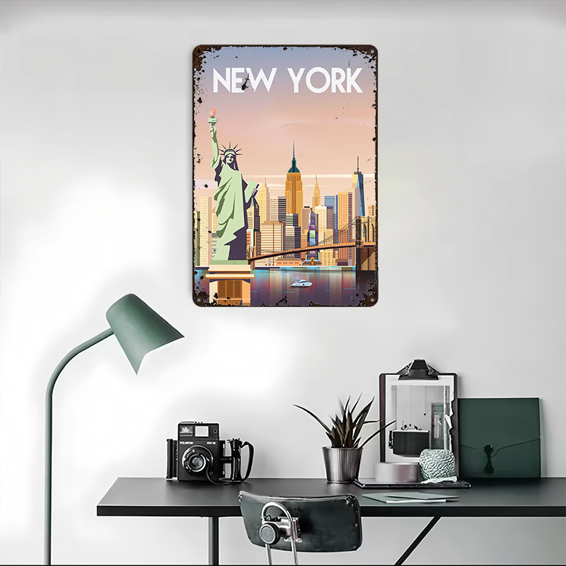 Metalowy plakat Nowy Jork, per – Retro Gaming York recenzja i cena