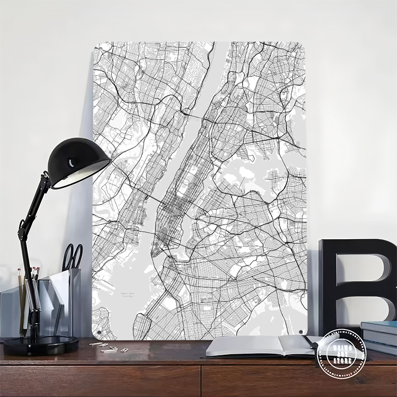 Plakat z mapą Nowego Jorku, pe – Retro Gaming York recenzja i cena