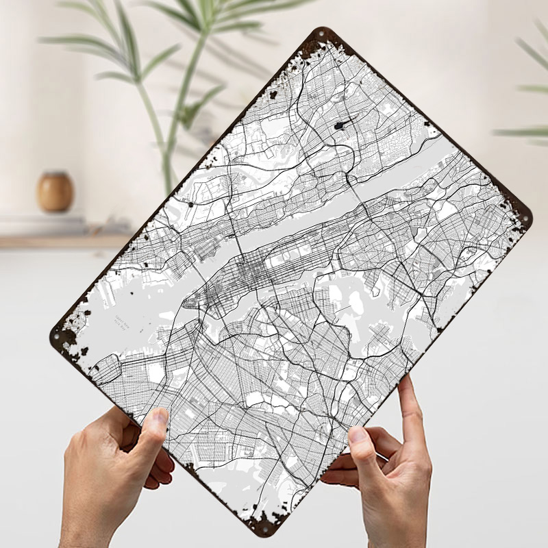 Plakat z mapą Nowego Jorku, pe – Retro Gaming York recenzja i cena