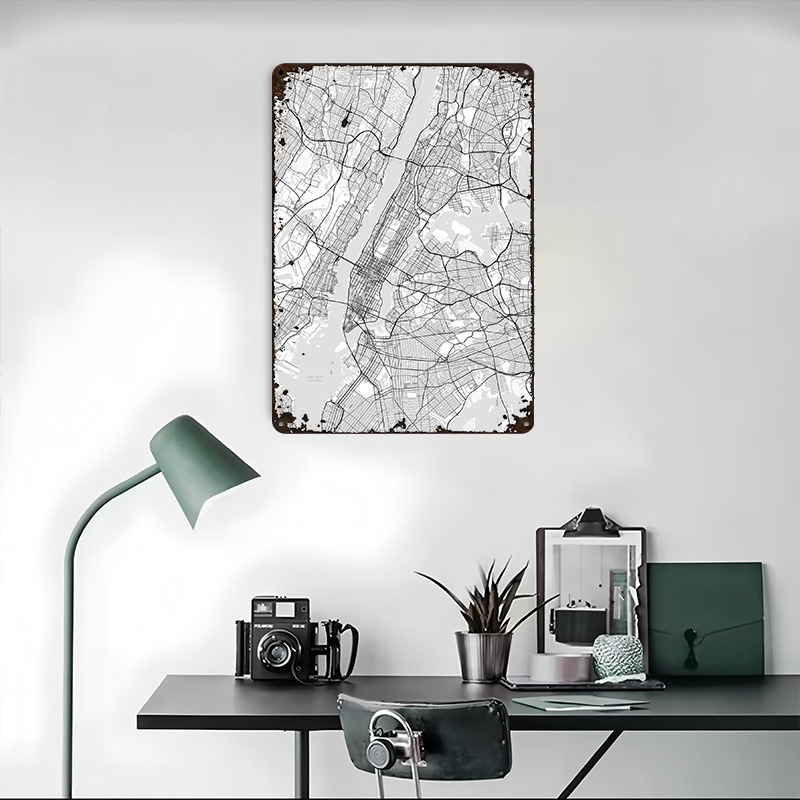 Plakat z mapą Nowego Jorku, pe – Retro Gaming York recenzja i cena