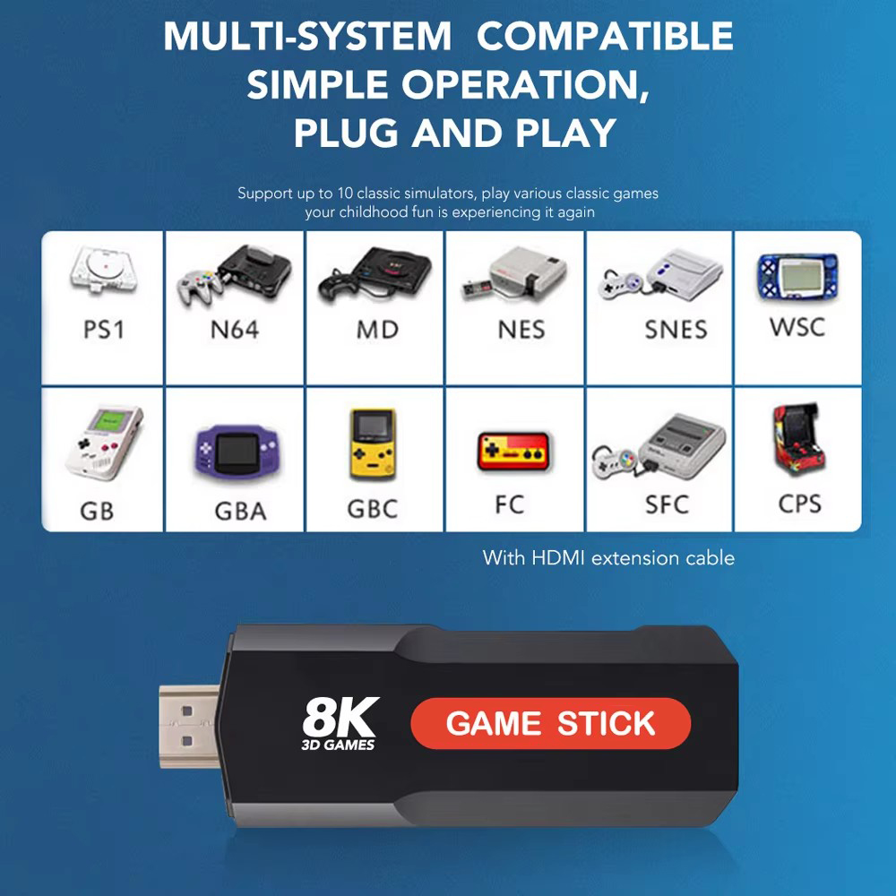 Konsola X2 Game Stick HD 4K 8K – Retro Gaming Theme recenzja i cena