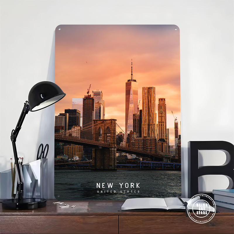 Plakat z blachy New York, pers – Retro Gaming York recenzja i cena
