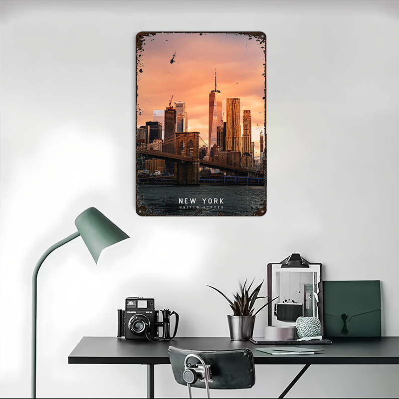 Plakat z blachy New York, pers – Retro Gaming York recenzja i cena